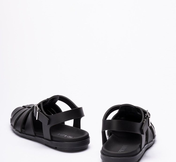 Prada Rubber Sandals Size Uk 9 For Men