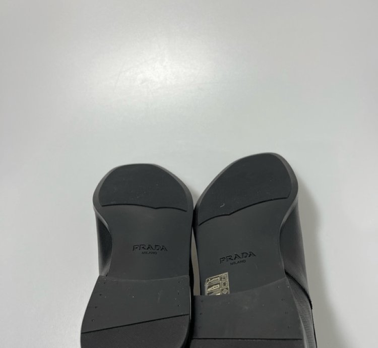 Prada Saffiano Leather Chelsea Boots Black Men Uk 8 Us 9