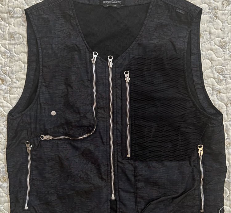 Stone Island Shadow Project Utility Vest Black Ss23 Gilet