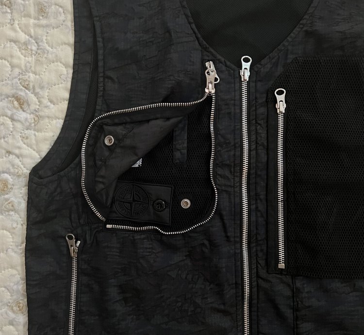 Stone Island Shadow Project Utility Vest Black Ss23 Gilet