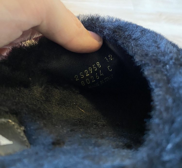 Prada Shearling Fur Logo Plaque Mules Clogs Slip On