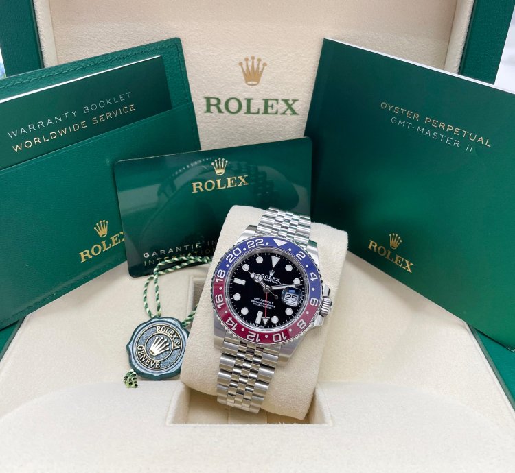 Rolex Gmt-master Ii New Gmt-master Ii 126710blro 40mm Stainless Steel Pepsi Jubilee Bracelet