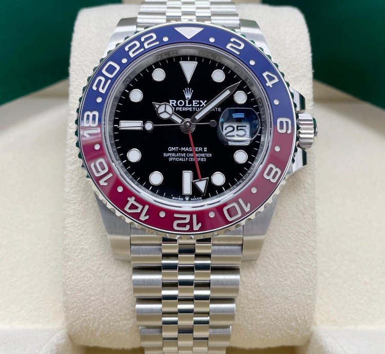 Rolex Gmt-master Ii New Gmt-master Ii 126710blro 40mm Stainless Steel Pepsi Jubilee Bracelet