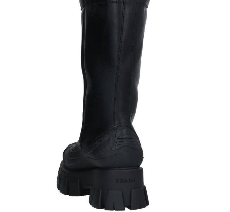 Prada Shearling Monilith Boots