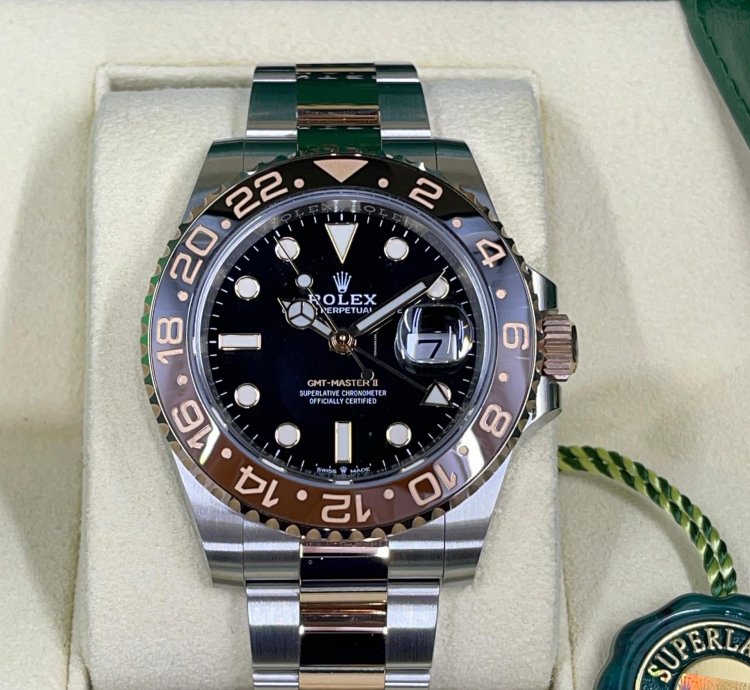 Rolex Gmt-master Ii New Gmt-master Ii 126711chnr Rootbeer Steel Everose Rose Gold