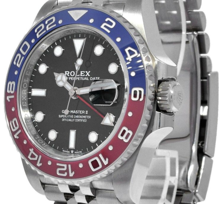 Rolex Gmt-master Ii New Rolex Gmt-master Ii Steel Ceramic Pepsi Jubilee Watch 23 126710blro