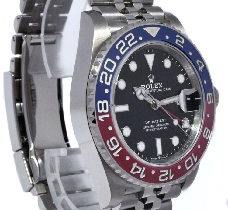 Rolex Gmt-master Ii New Rolex Gmt-master Ii Steel Ceramic Pepsi Jubilee Watch 23 126710blro