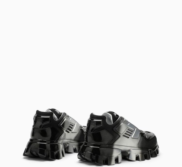 Prada Silver Black Prada Cloudbust Thunder Trainer