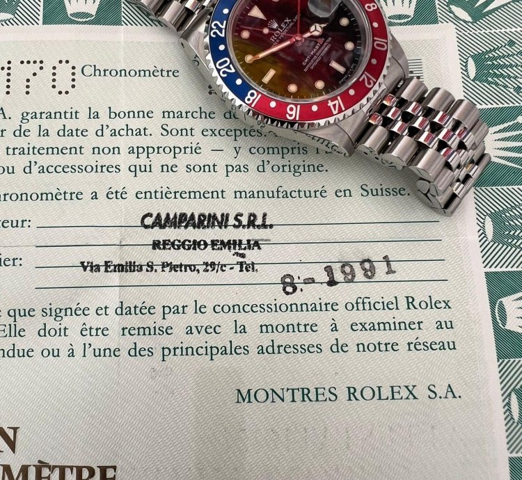Rolex Gmt-master Ii Nos Mai Indossato Full Set
