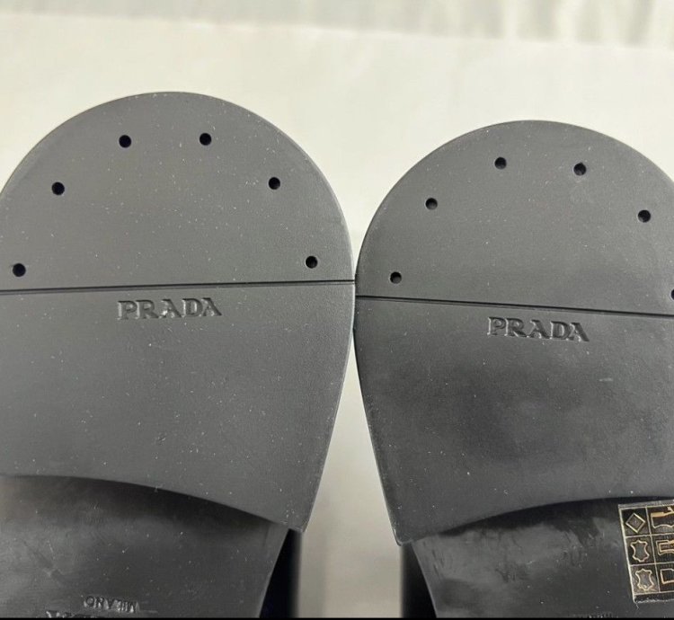 Prada Spazzolato 12 5 Rubber Soled Dress Shoe