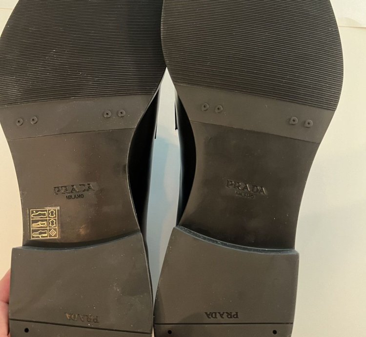 Prada Spazzolato 12 5 Rubber Soled Dress Shoe