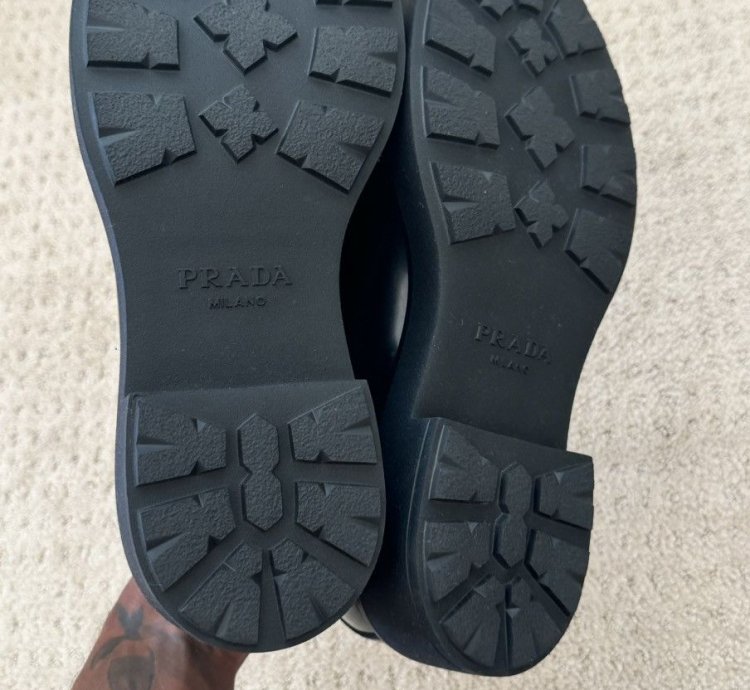 Prada Spazzolato Chunky Derby Size 42