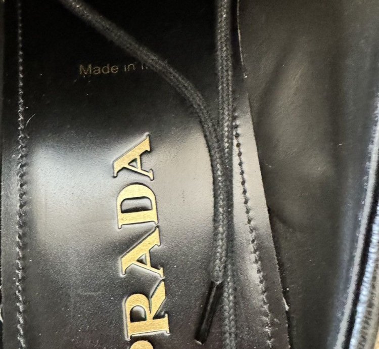 Prada Spazzolato Chunky Derby Size 42