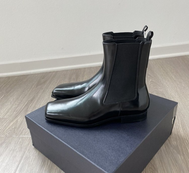 Prada Spazzolato Fume Boots