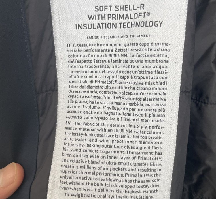 Stone Island Soft Shell With Primaloft 44027 Navy Large
