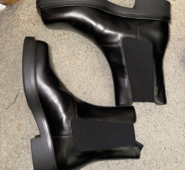 Prada Square Toe Chelsea Boots