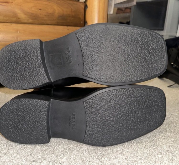 Prada Square Toe Chelsea Boots