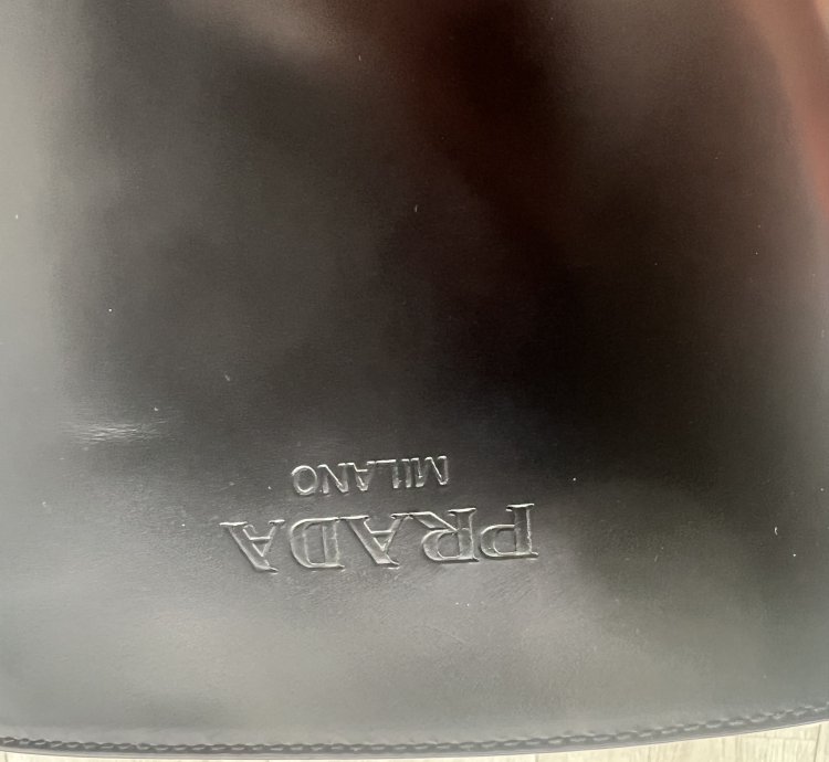 Prada Square Toe Embroidered Logo Boots