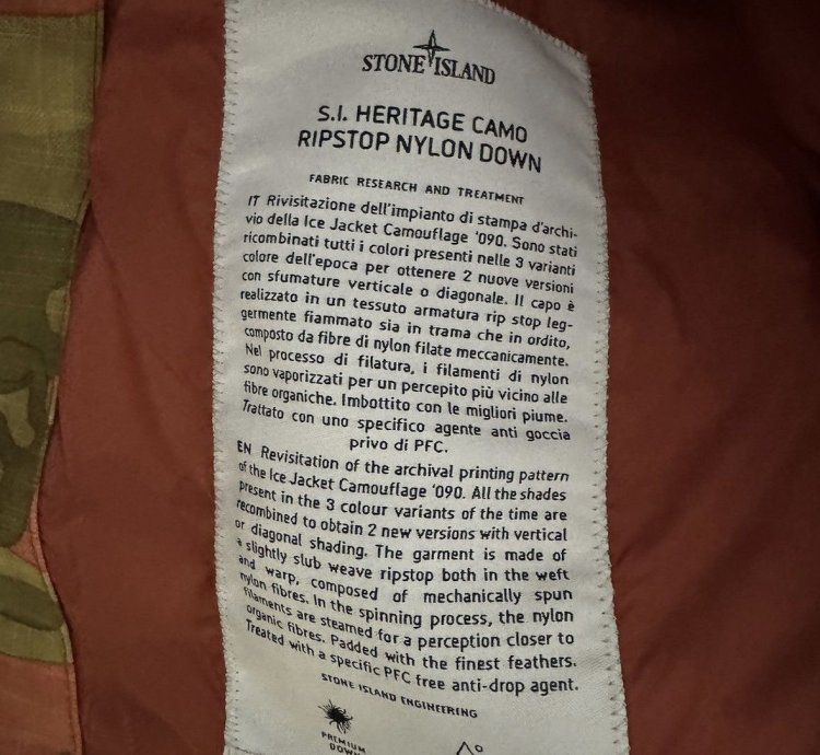 Stone Island Split Camo Puffer Jacket