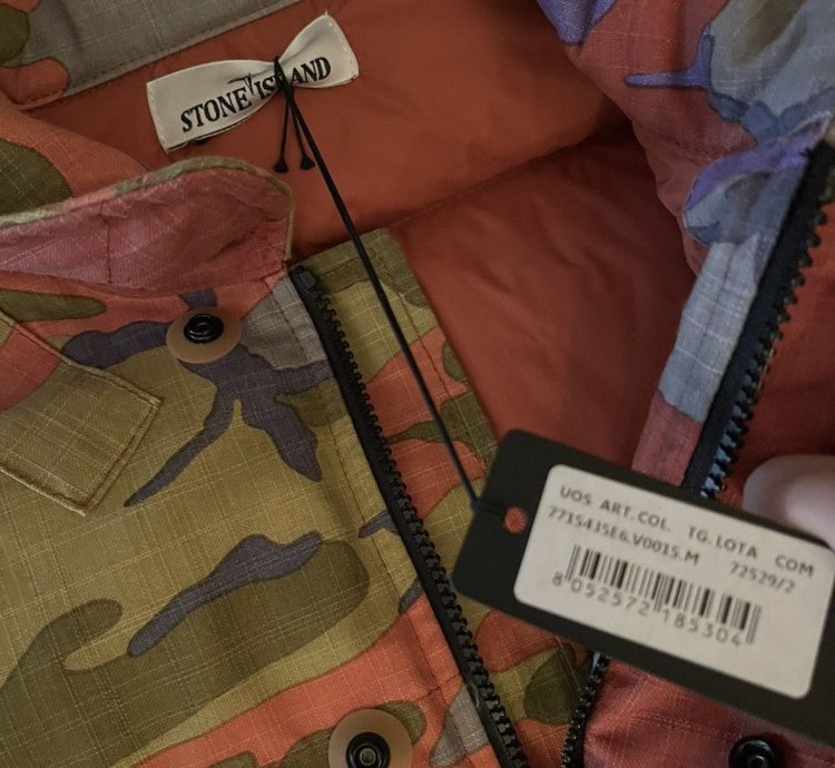 Stone Island Split Camo Puffer Jacket