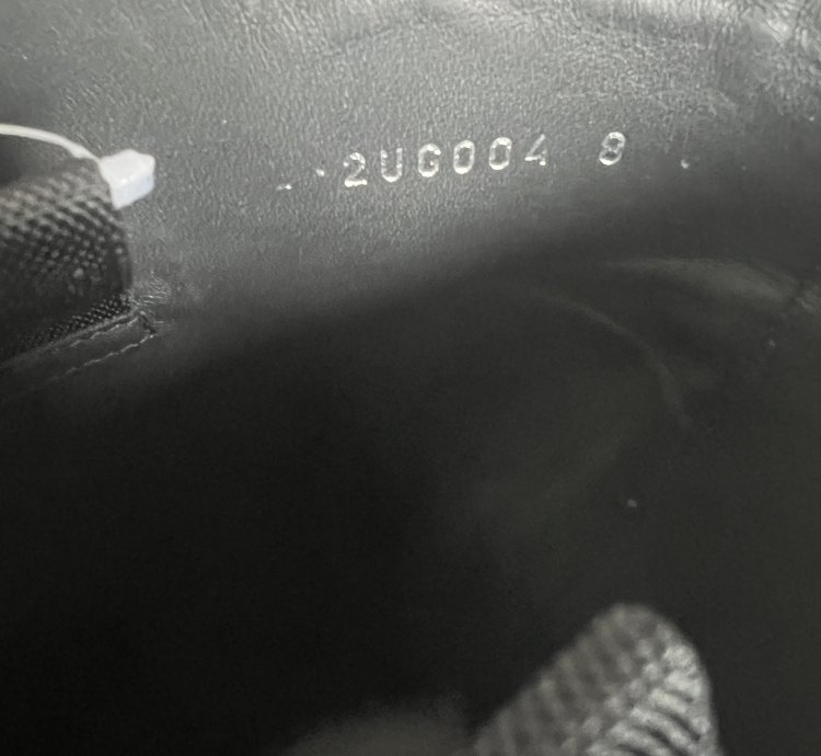 Prada Square Toe Embroidered Logo Boots