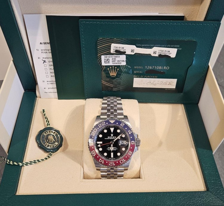 Rolex Gmt-master Ii Pepsi 2022 Condizioni Super