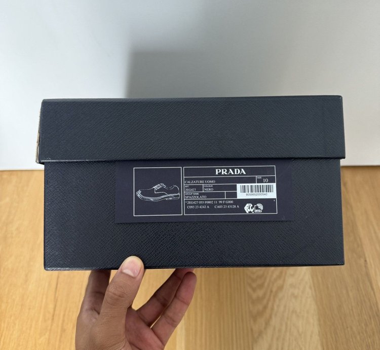 Prada Ss24 Runway Brushed Black Leather Derby Raf Simons