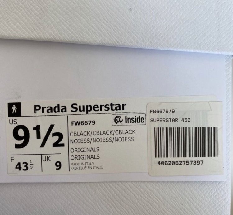 Prada Superstar Leather Sneakers