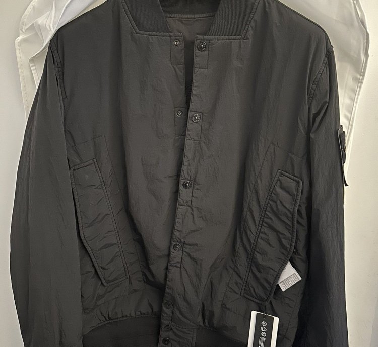 Stone Island Stretch Cotton Twill Jacketyear Of The Dragon