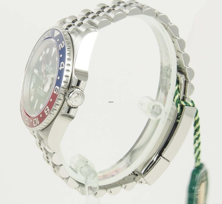Rolex Gmt-master Ii Pepsi Blue Red Bezel Steel Black Dial Jubilee