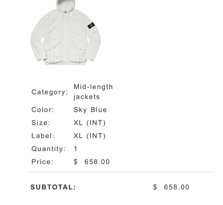 Stone Island Supreme Corduroy Jacket