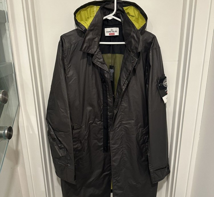 Stone Island Supreme Heat Reactive Trench Coat