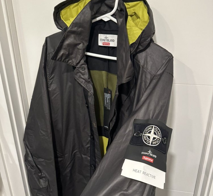 Stone Island Supreme Heat Reactive Trench Coat