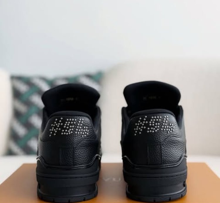 Lv Trainer Black Calf Leather