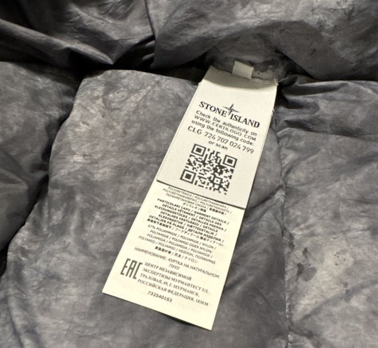 Stone Island Supreme Paintball Camo Crinkle Down Jacket