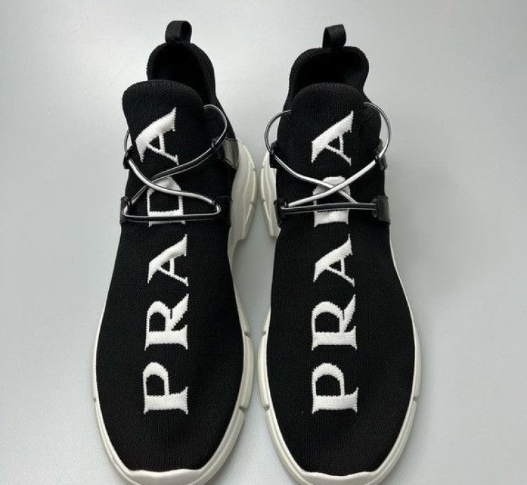 Prada Xy Logo Sneakers Black Men Uk 9 Us 10 850