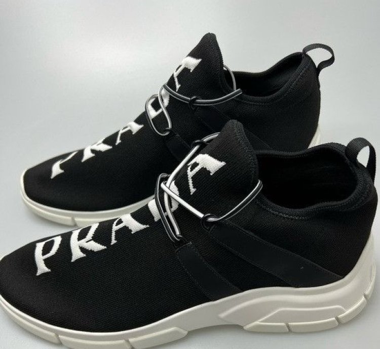Prada Xy Logo Sneakers Black Men Uk 9 Us 10 850
