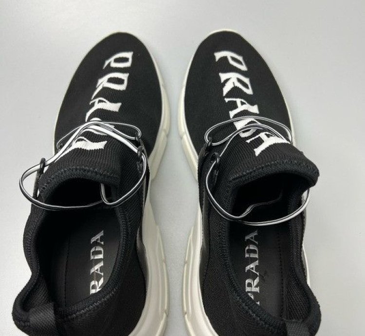 Prada Xy Logo Sneakers Black Men Uk 9 Us 10 850