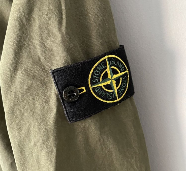 Stone Island Tela Garment-dyed Brushed Cotton Canvas Jacket