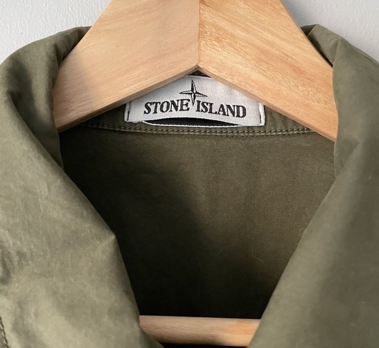 Stone Island Tela Garment-dyed Brushed Cotton Canvas Jacket