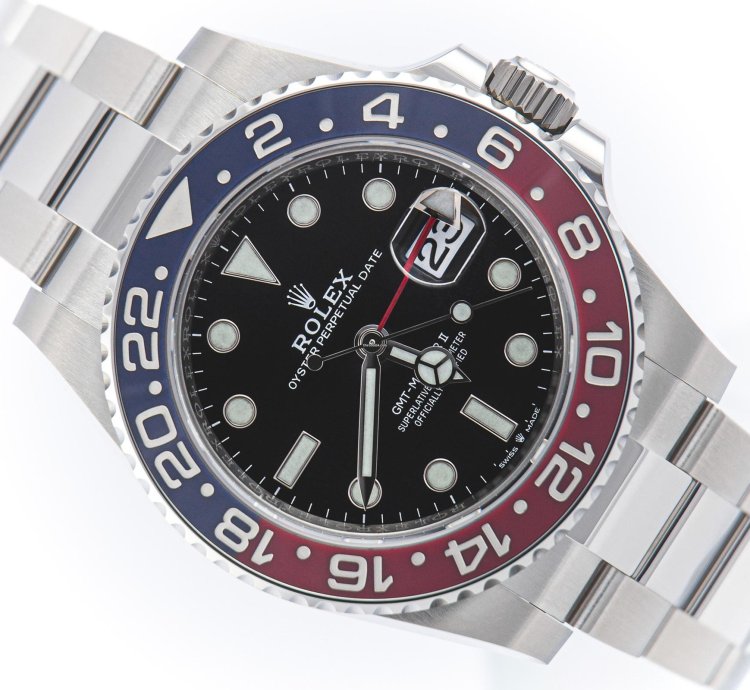 Rolex Gmt-master Ii Pepsi Oyster Steel Ref 126710blro Full Set Unworn