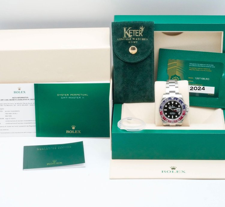 Rolex Gmt-master Ii Pepsi Ref 126710blro - New - Full Set - From 11 2024 - Italia