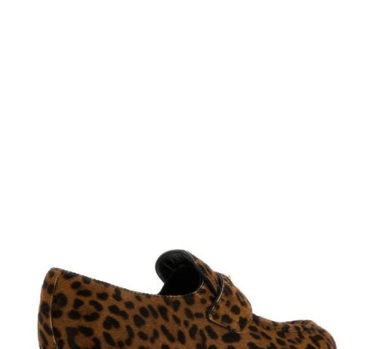 Printed Calf Hair Loafers