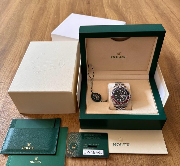 Rolex Gmt-master Ii Pepsi Unwarned Full Set Full Stickered