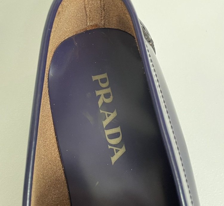 Purple Polished Leather Loafers