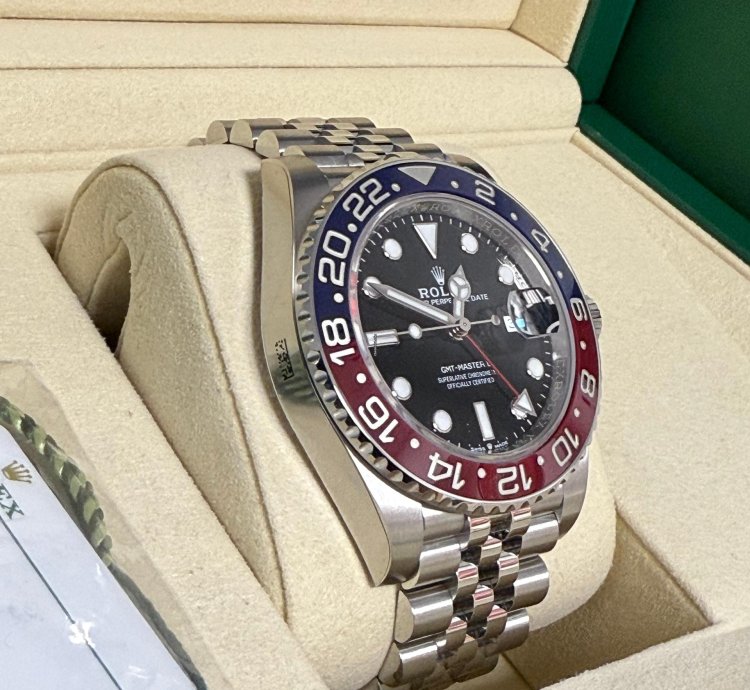Rolex Gmt-master Ii Rare Stickered Pepsi Jubilee