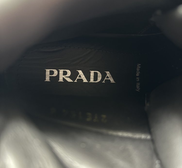 Quick Prada Black Monolith Combat Boots