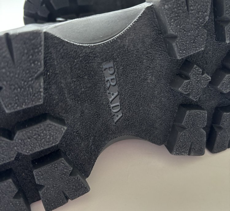 Quick Prada Black Monolith Combat Boots