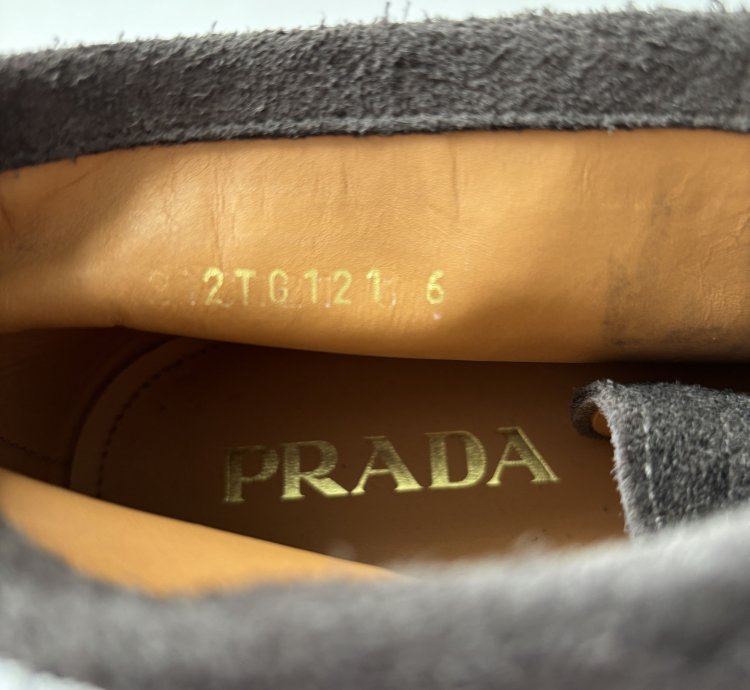 Quick Prada Studded Grey Suede Desert Chukka Boots