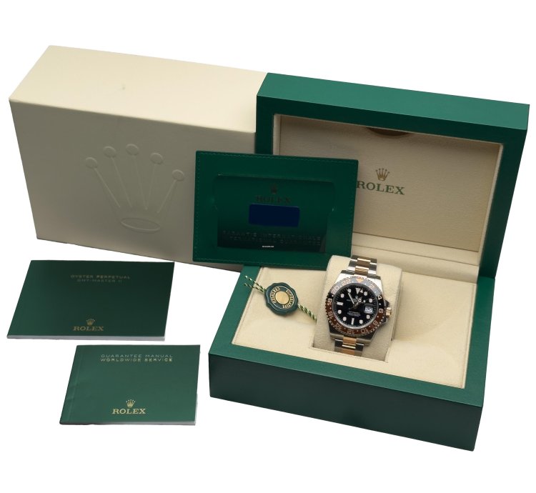 Rolex Gmt-master Ii Rootbeer 126711chnr Full Set Lc100 Unworn